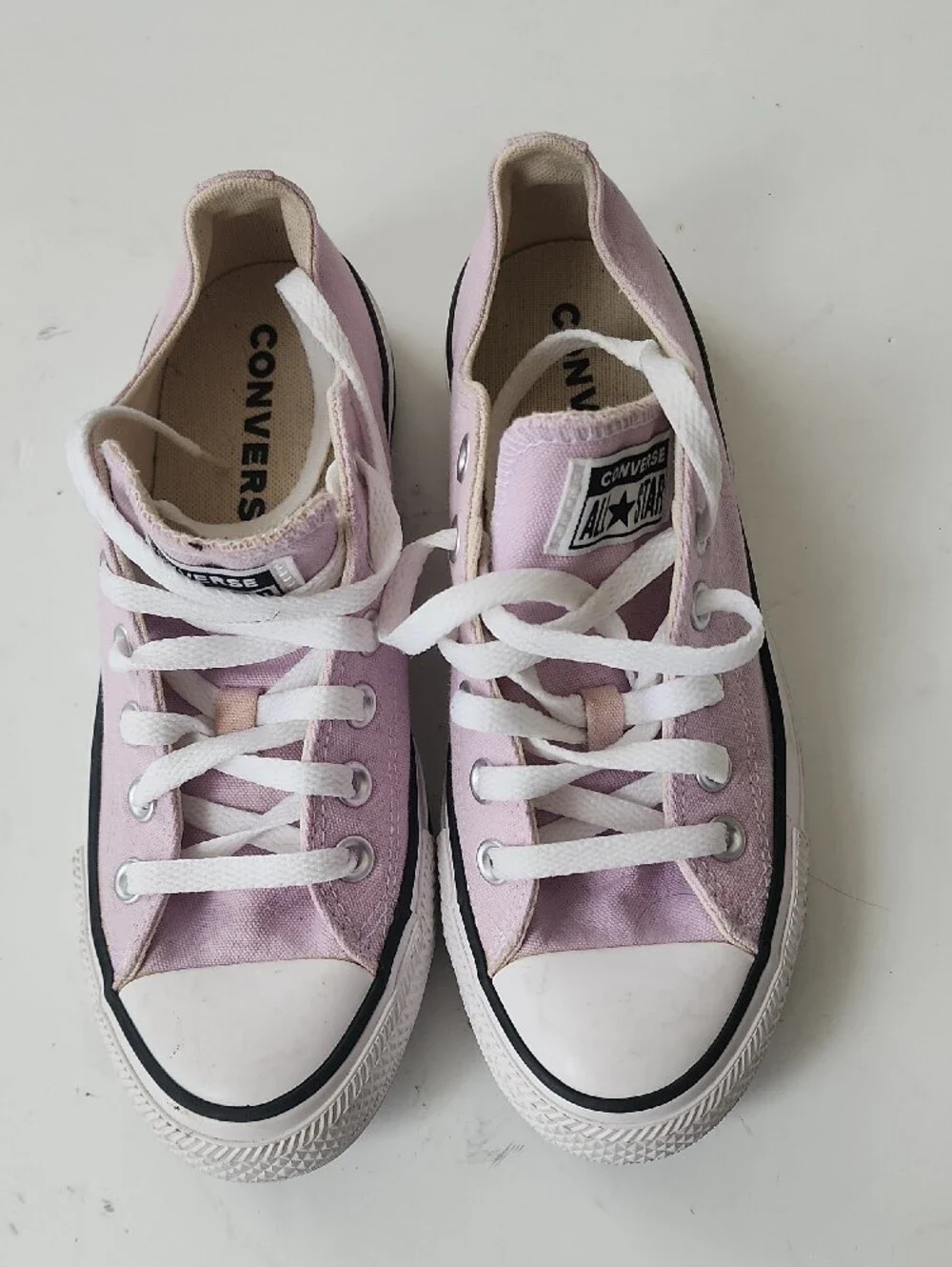 Converse Kids Low Top Sneakers - Light Pink Canvas